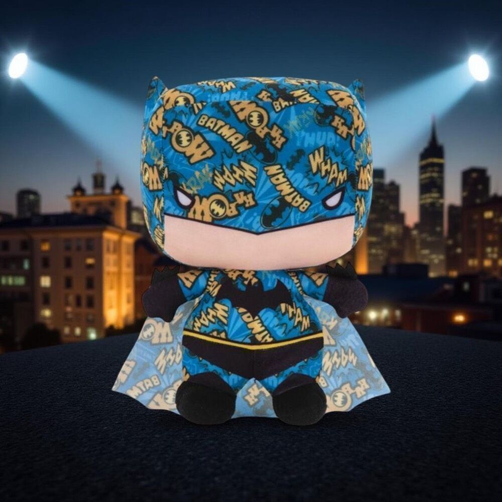 Justice League DC Comics Sticker Bomb Superhero Chibi Batman Plush 8”